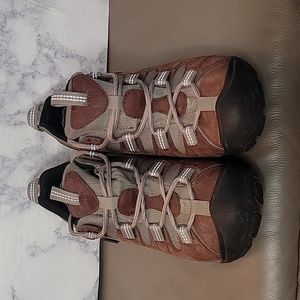 Keen Hiking Shoes Women's Size 8.5 Brown & Gray Waterproof Shoes